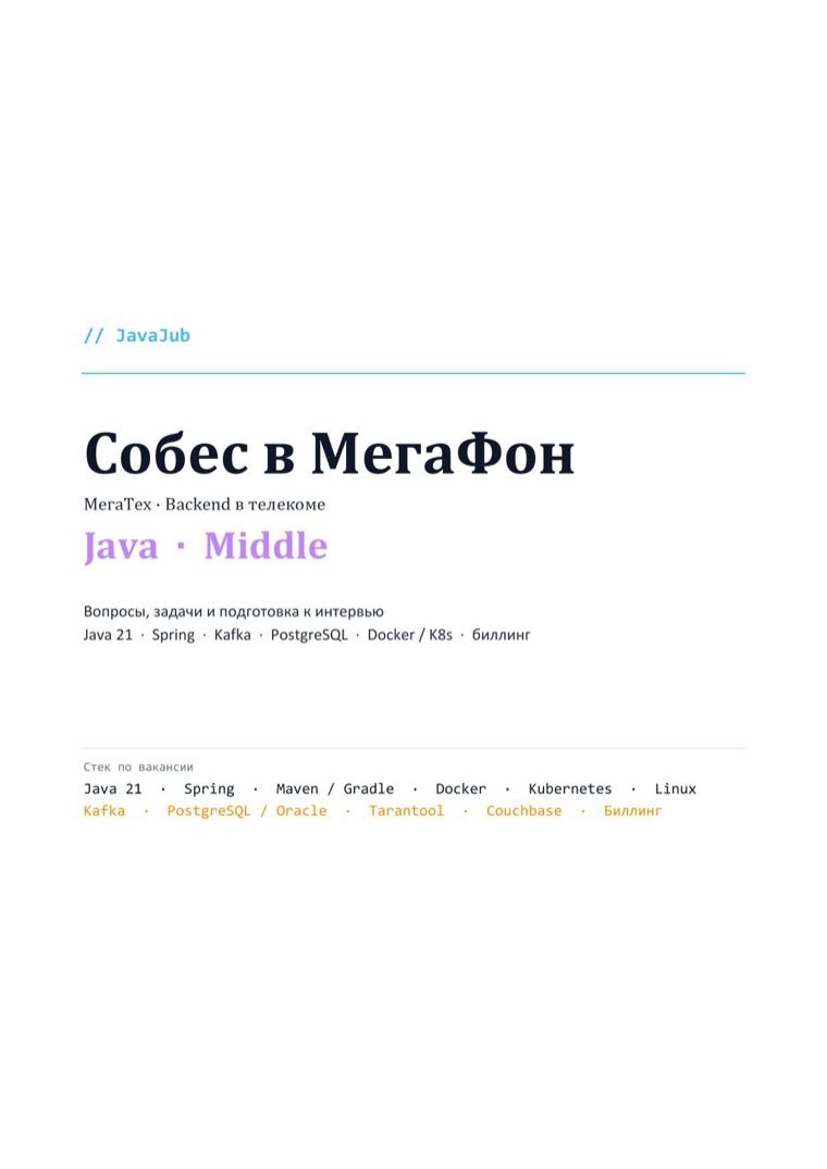 Титульный лист гайда: МегаФон Middle