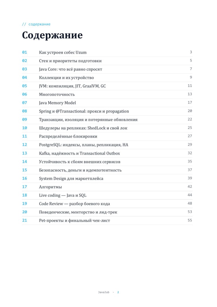 Содержание гайда Uzum Market Senior